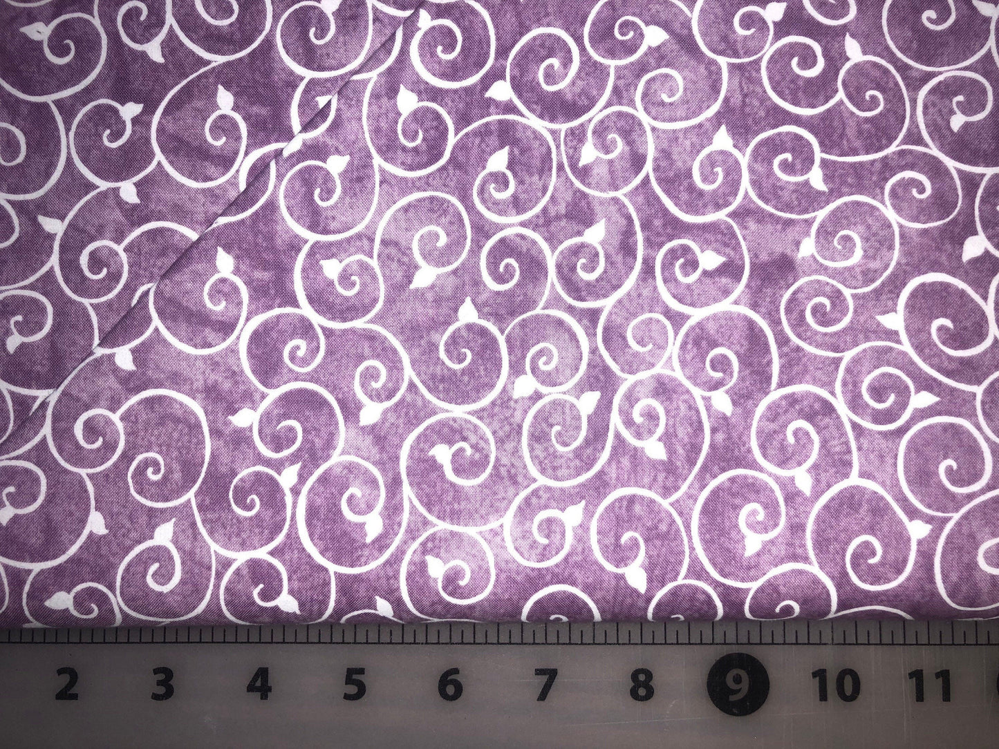 Scrolls on Purple 1224-5 from Bliss on Blossom Street by Pearl Krush Designs for Troy Riverwoods Collection - Cotton Fabric