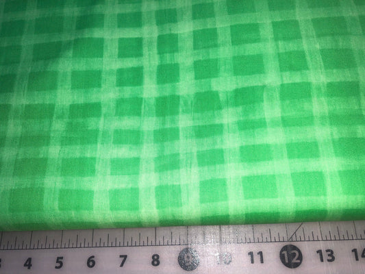 Green Plaid MK14 Sunscreen - Marie Kelzer for Westminster Fabrics - Cotton Fabric