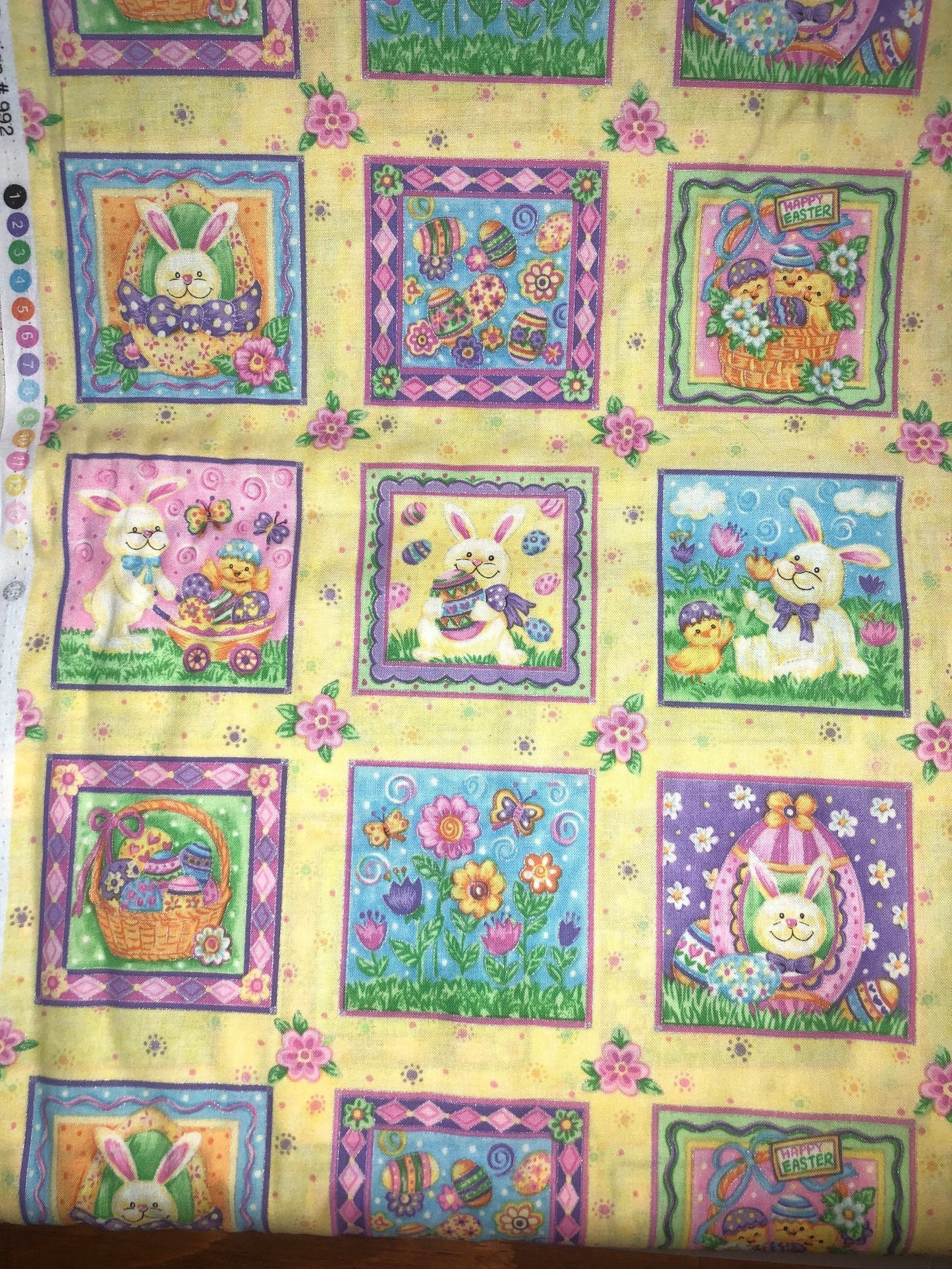 Easter Baskets Squares 103-99200 Fabri-Quilt Inc Spring Tidings - Cotton Fabric