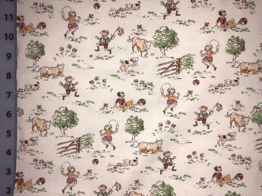 950-2 Children Playing Abigail's Album from Troy Riverwoods Collection - Cotton Fabric
