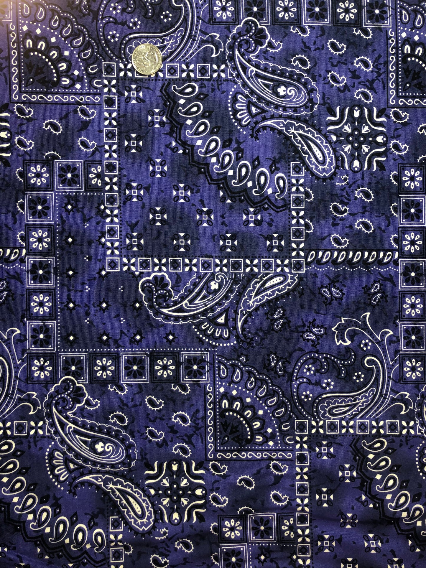 Blue Bandana Patch C132 from Michael Miller Fabrics Cotton Fabric