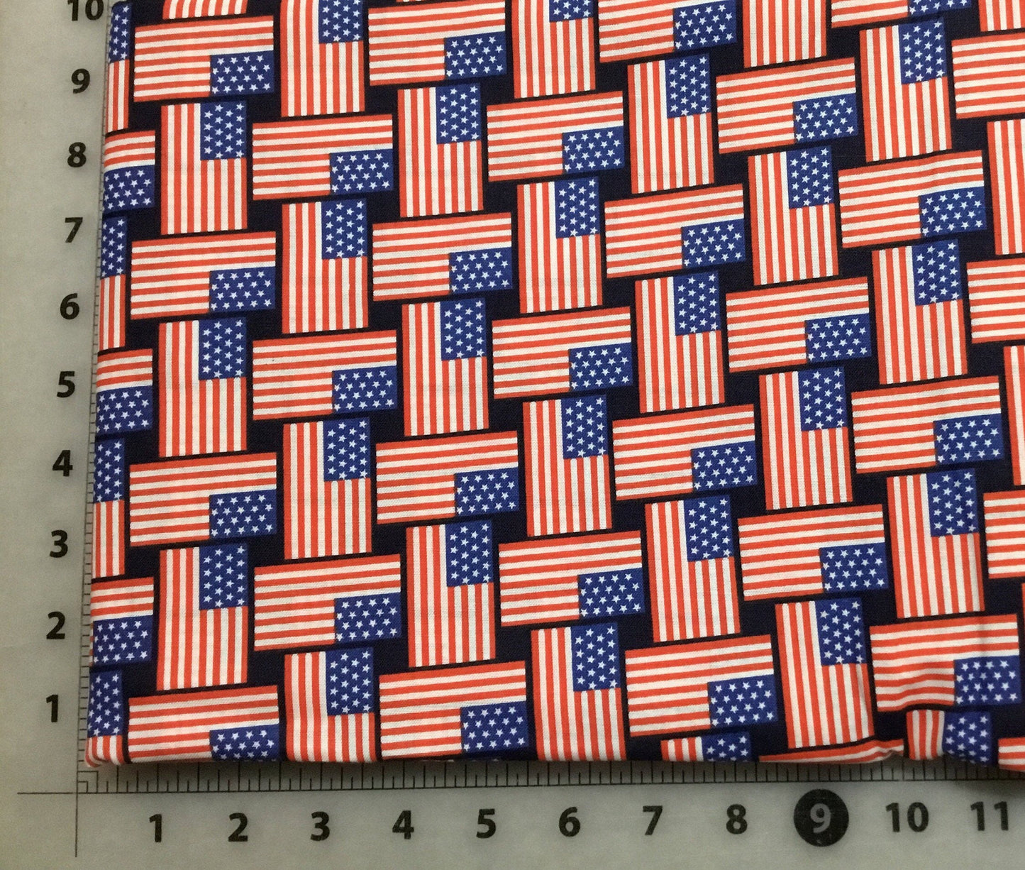 Flags Woven Stripe Patriotic Cotton Fabric from Checkers Fabrics