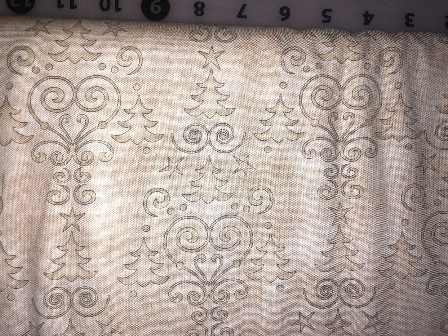 2325-7 Cream Tonal Tree from Holly Jolly by Dan Morris for RJR Fabrics Cotton Fabric