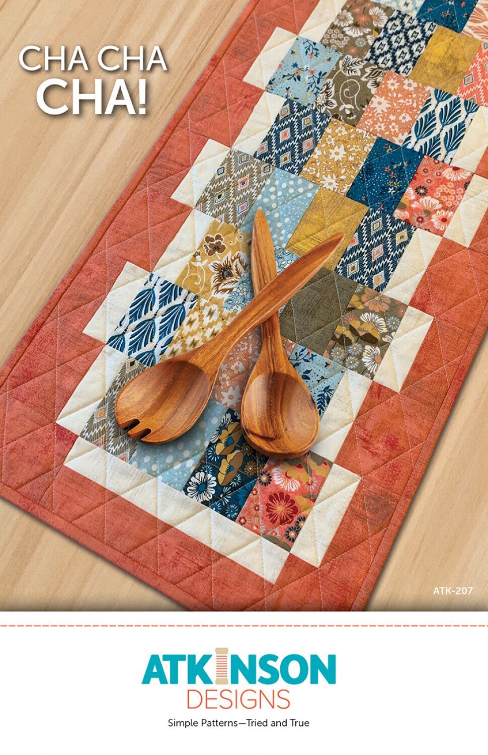 Cha Cha Cha #ATK-207 Placemat and Table Runner Pattern by Atkinson Designs - PAPER PATTERN