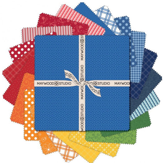 Kim's Picks - Summer 10in Squares, 42pcs/bundle by Kimberbell Designs for Maywood Studios Cotton Fabric