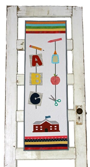 ABC door/wall hanging by Heather Kidd Stringtown Lane Quilts Pattern - PAPER PATTERN