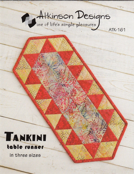 Tankini Table Runner in 3 sizes # ATK161 by Atkinson Designs PAPER PATTERN