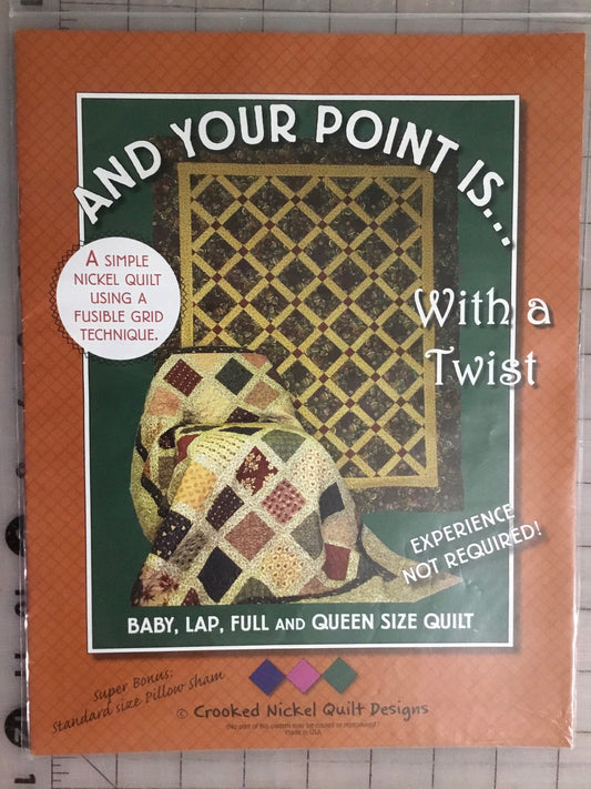 And Your Point Is by Crooked Nickel Quilt Designs - PAPER PATTERN