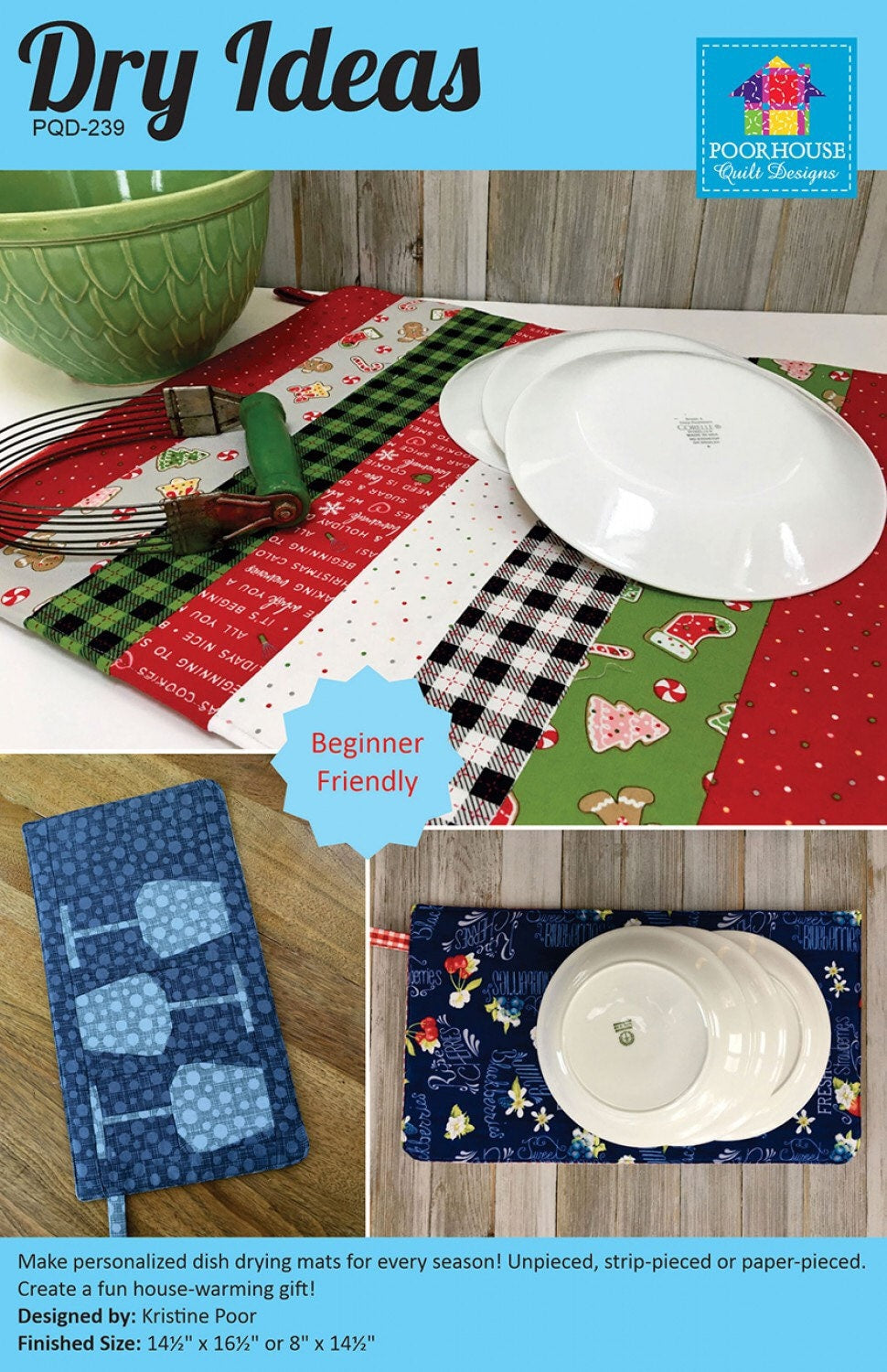 Drying Patterns Dry Ideas Drying Mat Pattern # PQD-239 by Poorhouse Quilt Designs PAPE ...