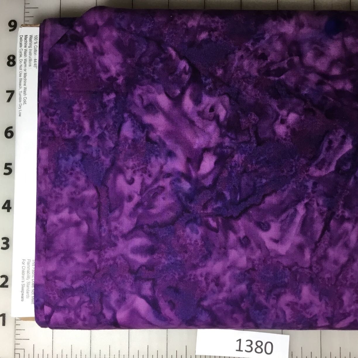 1380 Fabrics That Care LLC Batik Cotton Fabric Heavenly Purples