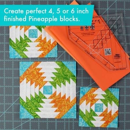 Creative Grids Pineapple Trim Tool Mini Quilt Ruler # CGRJAW3MINI