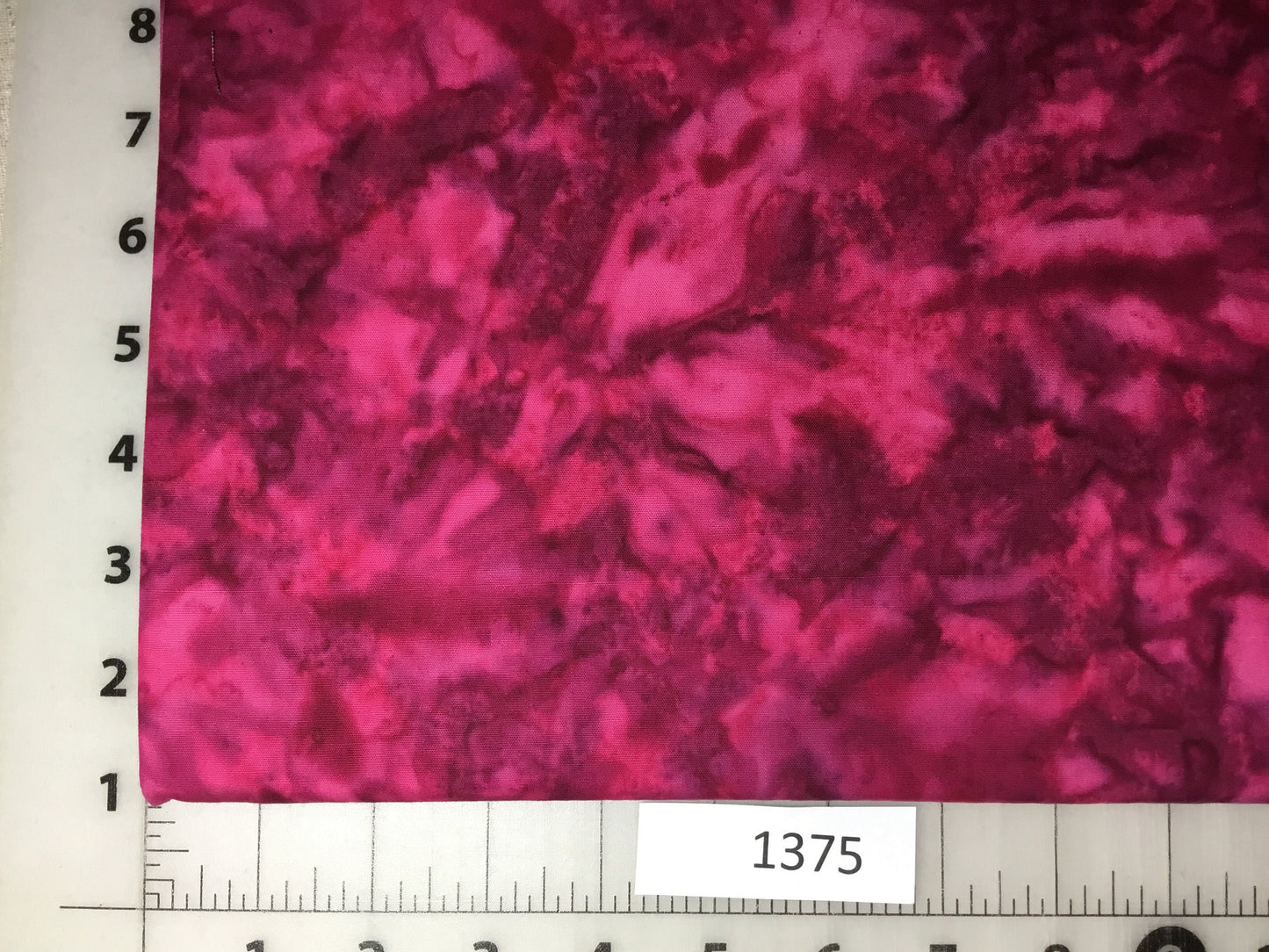 1375 Fabrics That Care LLC Batik Cotton Fabric Ruby Reds and Purples