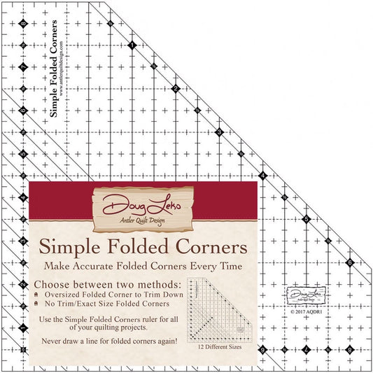 Simple Folded Corners Ruler # AQDR1