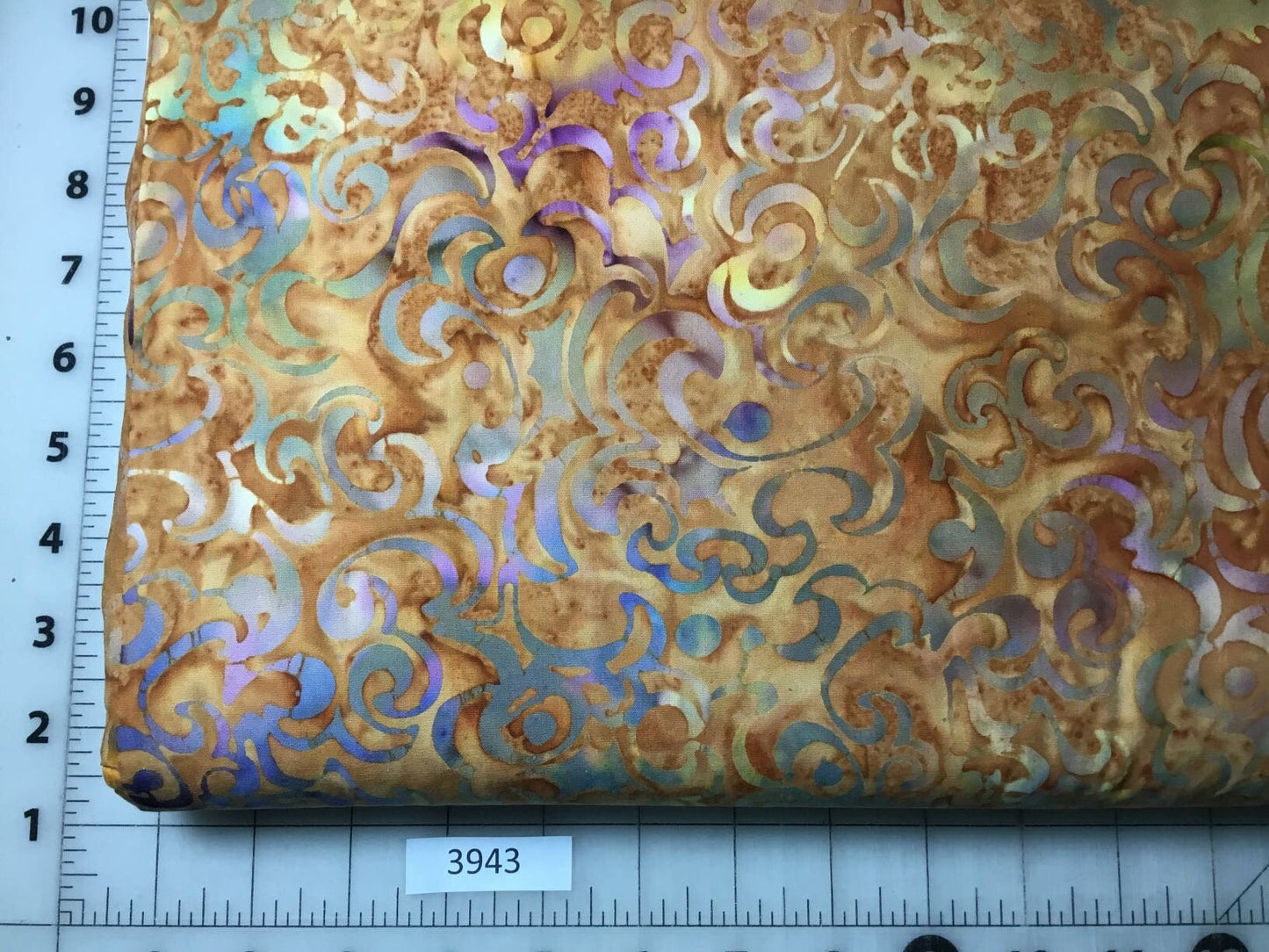 3943 Water's Edge from Batik Textiles Gold Green