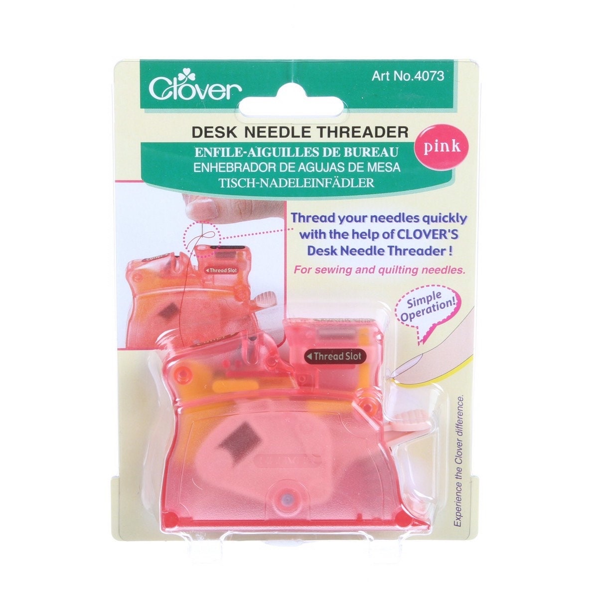 Desk Needle Threader by Clover 4072