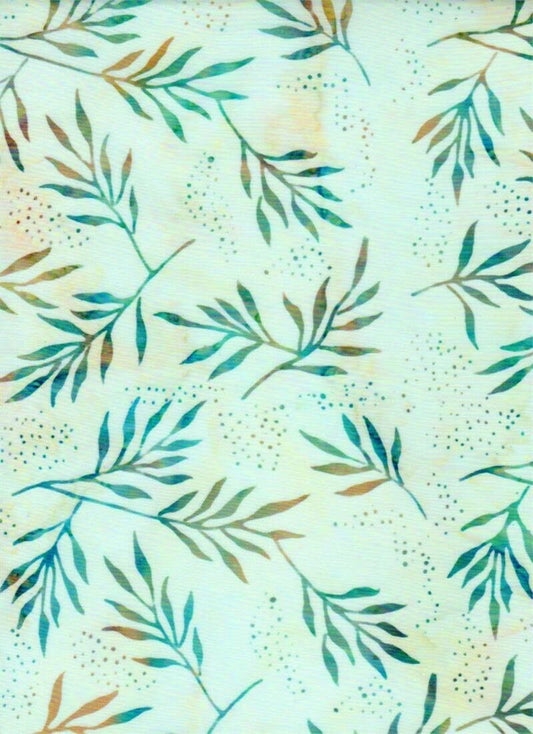 4351 Venus, Cattails & Moon Bayou from Batik Textiles Batik Cotton Green