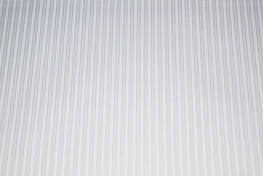 White and White Stripe Cotton by Midwest Textiles 7589