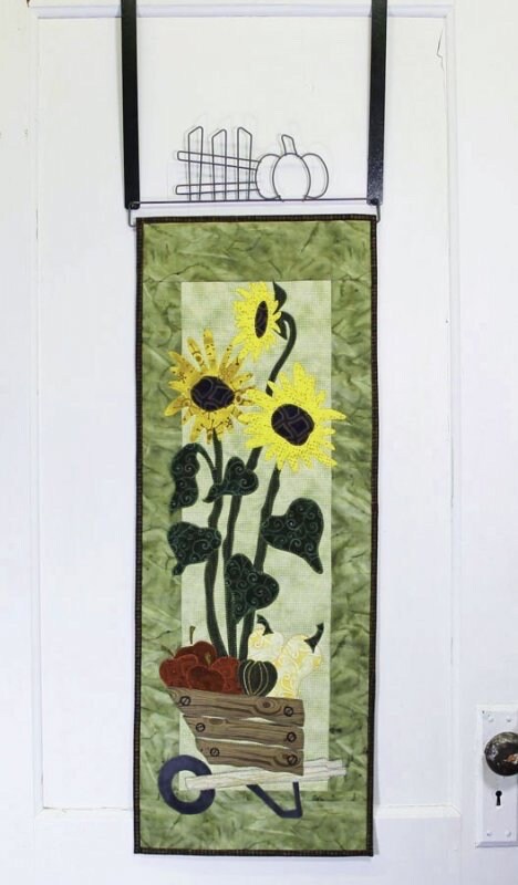 Fall Bounty 'n Blooms by Patch Abilities MM709 Wall Hanging 12" X 32" PAPER PATTERN