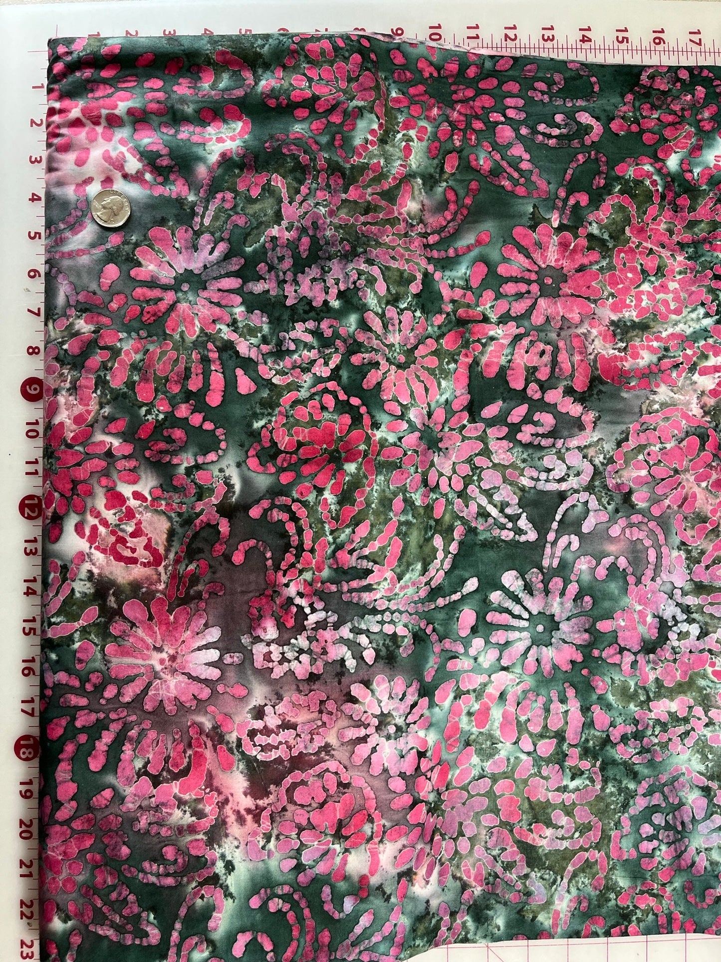 Troy Corporation Riverwoods Batik in Pink and Green