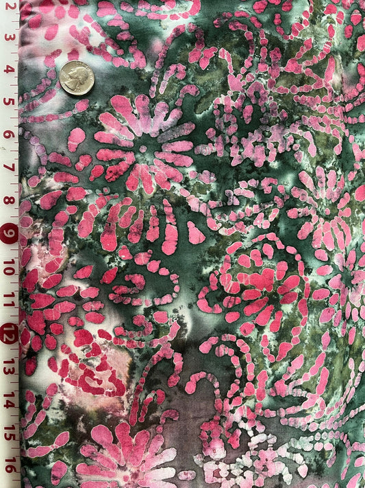 Troy Corporation Riverwoods Batik in Pink and Green